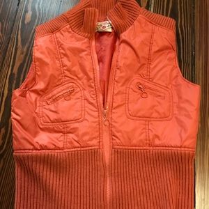 Fun orange puffer vest
